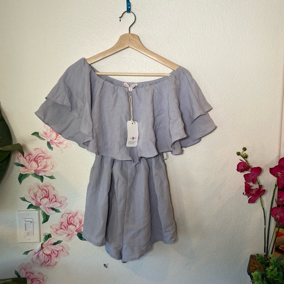 NWT L’atiste by Amy Romper one piece gray women’s size small - Picture 2 of 9